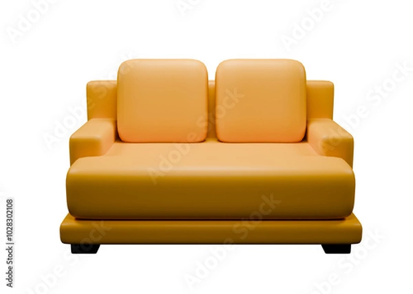 Obraz 3d illustration design of sofa for any purpose, it's up to you
