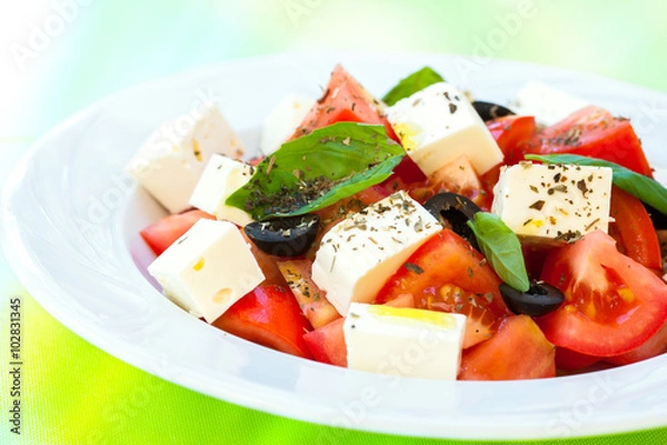 Fototapeta Appetizing caprese salad.