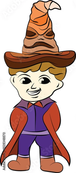 Obraz a boy with magic hat 