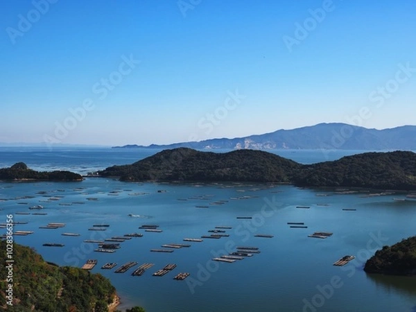 Obraz 虫明湾の眺望