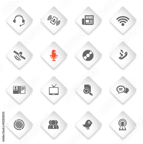 Fototapeta Communication icons set