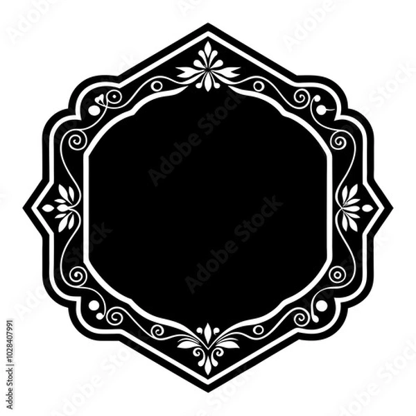 Fototapeta Luxury Gold Border Design for Invitations and Certificates