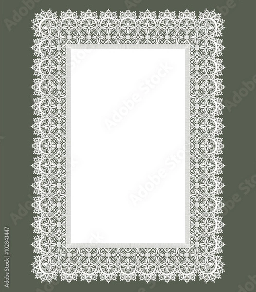 Fototapeta Lace Frame.
