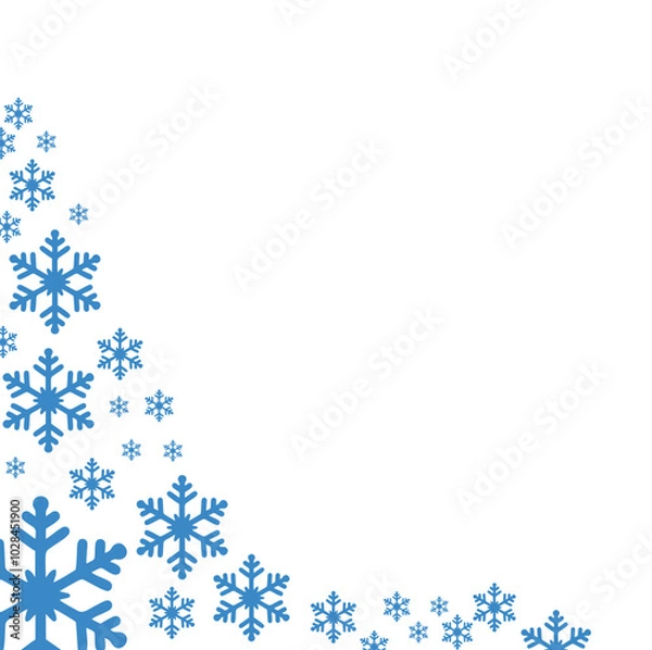 Fototapeta Snow Flake Corner