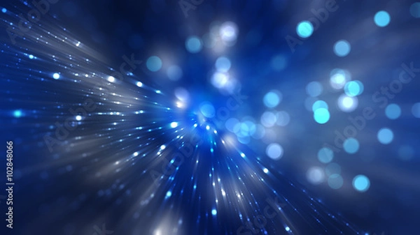 Obraz abstract blue background. explosion star.