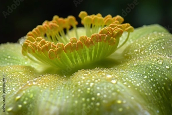 Fototapeta The Tree Top Of The Flower background - generative ai