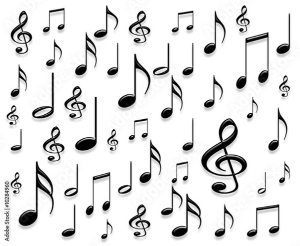 Fototapeta Notes de musique