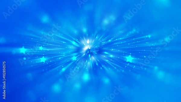 Obraz abstract blue background. explosion star.