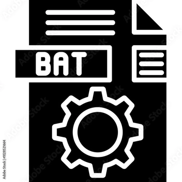 Fototapeta BAT File Format Icon