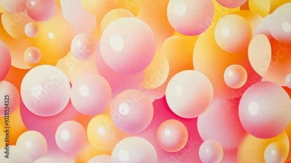 Fototapeta Geometric bubble tea pattern for packaging design