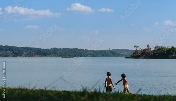 Fototapeta Children play