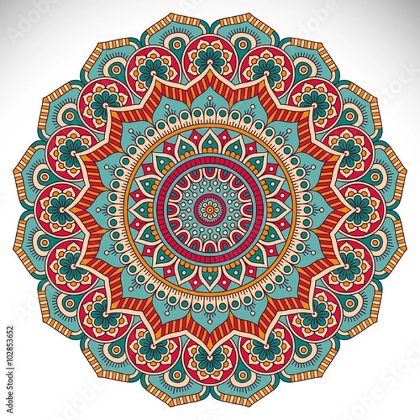 Fototapeta Vector indian Mandala