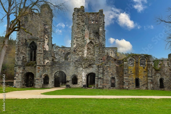 Fototapeta Ruin of Villers Abbey former Cistercian abbey located in Belgium