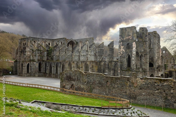 Fototapeta Ruin of Villers Abbey former Cistercian abbey located in Belgium