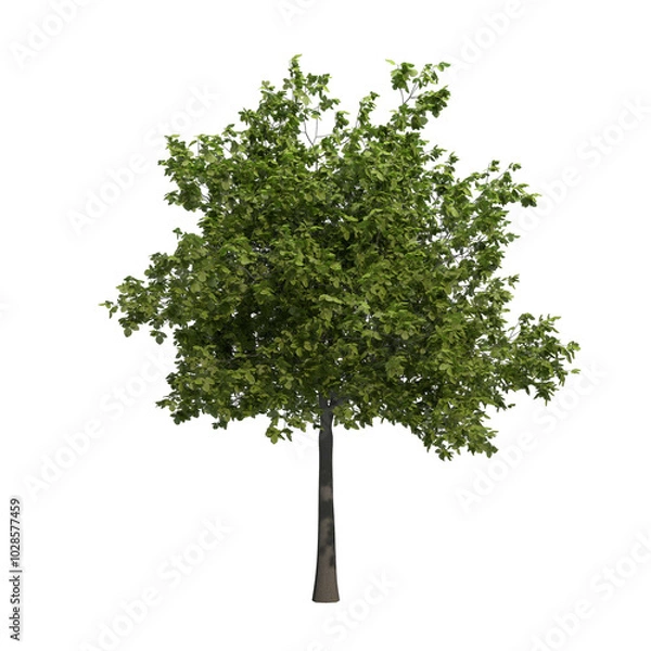 Fototapeta beech tree isolated on transparent png background - 3D Illustration