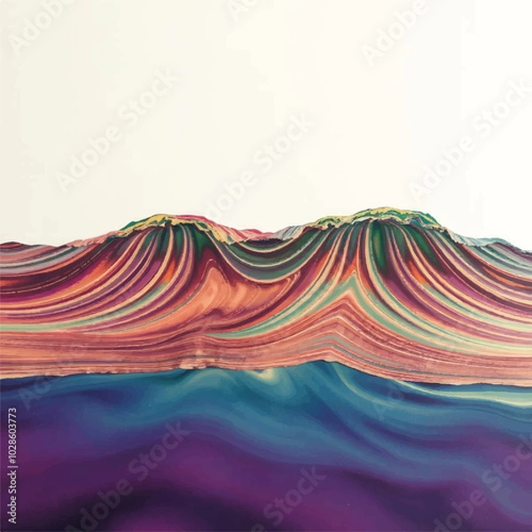 Obraz abstract background with waves
