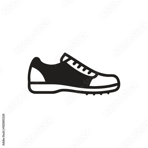 Obraz Sports Shoe icon on white background