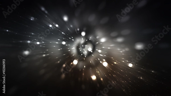 Obraz streszczenie szare tło. gwiazda wybuchu.