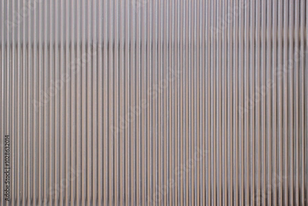 Obraz polycarbonate plastic background and texture. Transparent material Corrugated plastic surface use for partition wall or roofing.