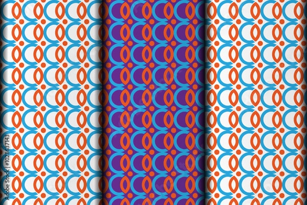 Obraz This is vector eps circle style simple flower style pattern design element.