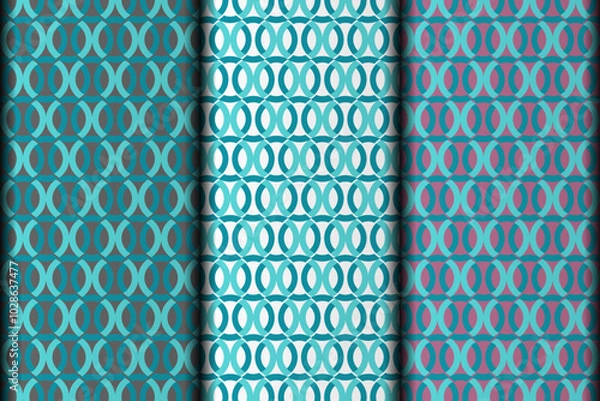 Obraz This is vector eps circle style simple flower style pattern design element.