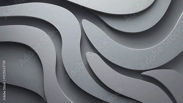 Obraz Grey Abstract Background Design Template in Editable Vector Format