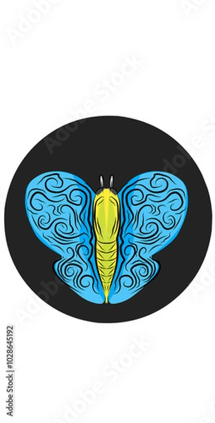 Obraz butterfly isolated on white background