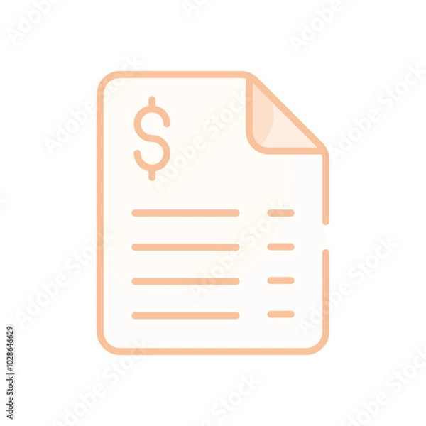 Obraz Invoice vector icon