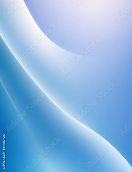 Obraz abstract blue background - abstract gradient blue lines background - Generative AI