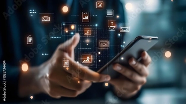 Obraz Customer service. Call center landing page.  Chat conversation assistant, Online support center, assistance. Communication network,   email, business contact. 