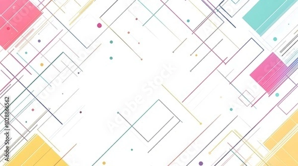 Fototapeta Colorful Geometric Abstract Background Design