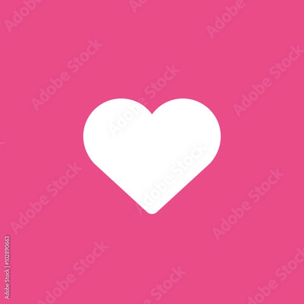 Obraz Haert Flat Vector Icon