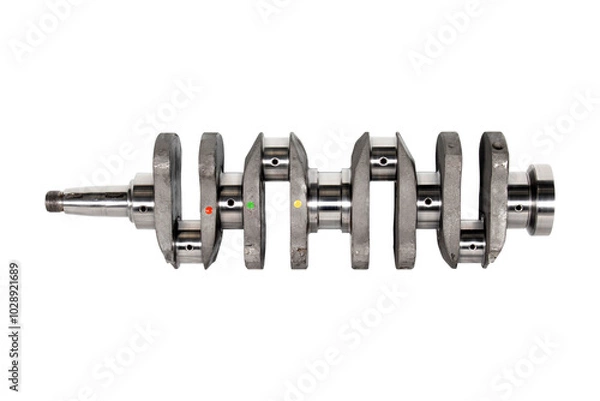 Obraz Engine Crankshaft on a white background