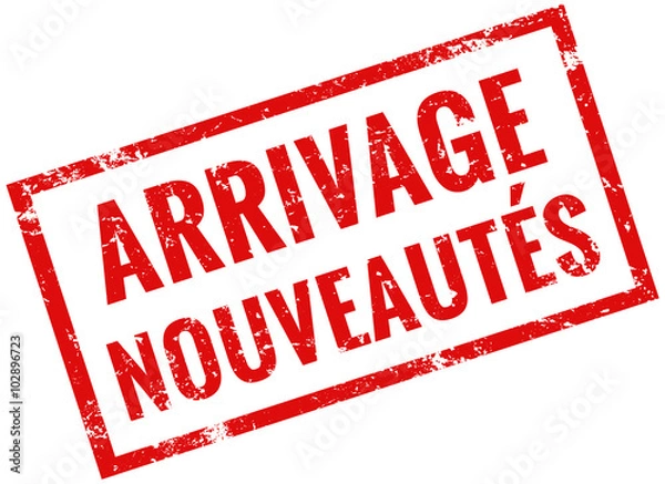 Obraz arrivage nouveautés timbre rouge