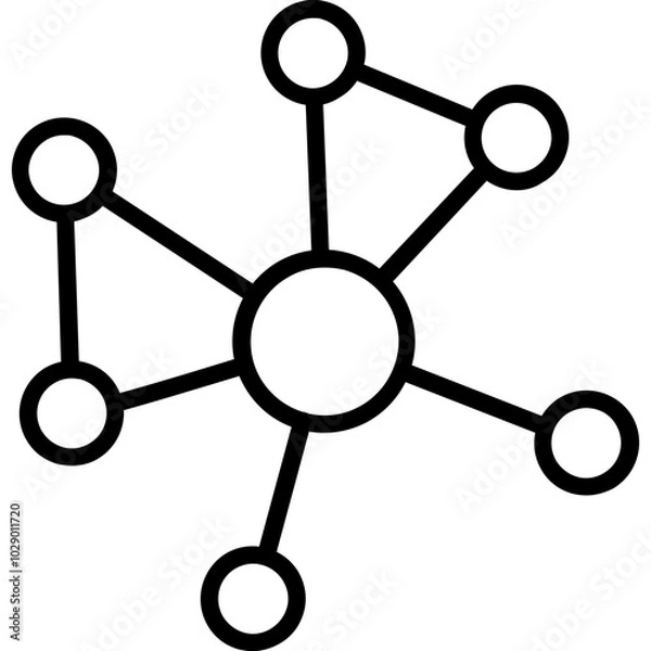 Fototapeta Molecule Icon