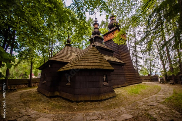 Fototapeta Cerkiew greko-katolicka św. Jakuba w Powroźniku na liście Światowego dziedzictwa UNESCO