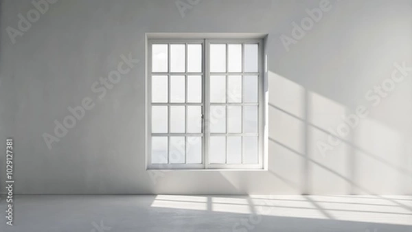 Fototapeta Creamy white backdrop with minimalistic designs, ideal for showcasing products elegantly.