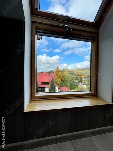 Obraz window with mountain view