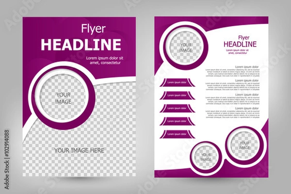 Obraz Vector flyer template design