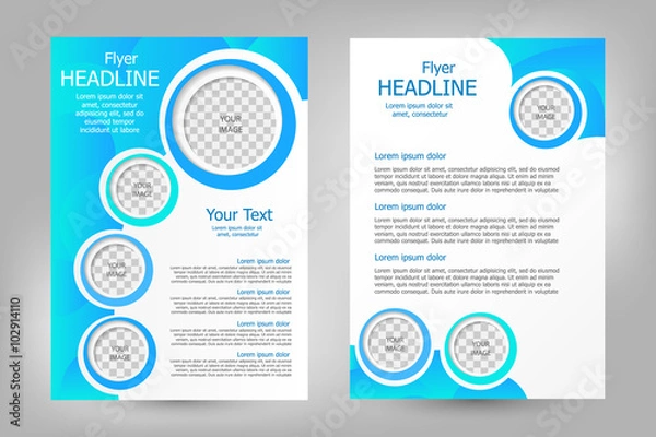 Obraz Vector flyer template design