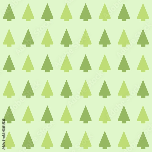 Fototapeta Christmas vector seamless pattern with trees Vector EPS10, Great for any use.