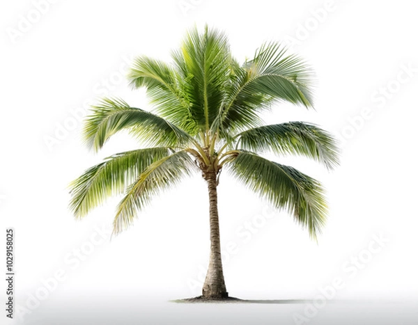 Fototapeta coconut tree isolated on white background