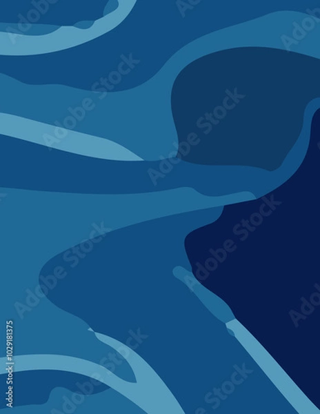 Fototapeta abstract background with untidy waves Illustration