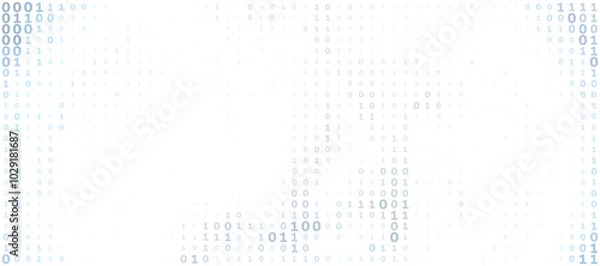 Obraz Minimal abstract binary background. Vector graphic pattern by ones and zeros