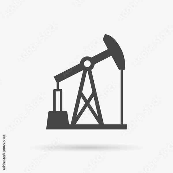 Obraz Ikona pompy oleju. Symbol pompy oleju. Ilustracji wektorowych.