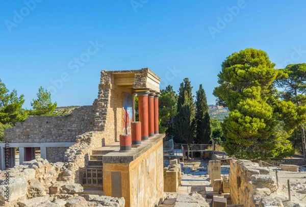 Fototapeta Knossos palace at Crete, Greece Knossos Palace..