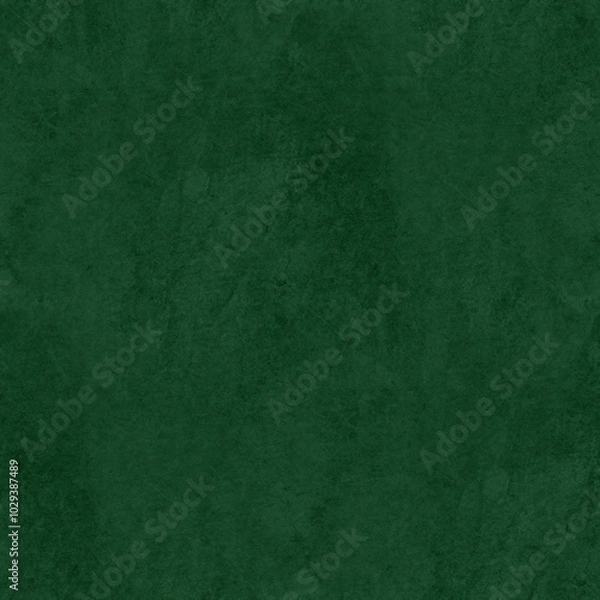 Fototapeta Dark green watercolor paper texture. Seamless background. 
