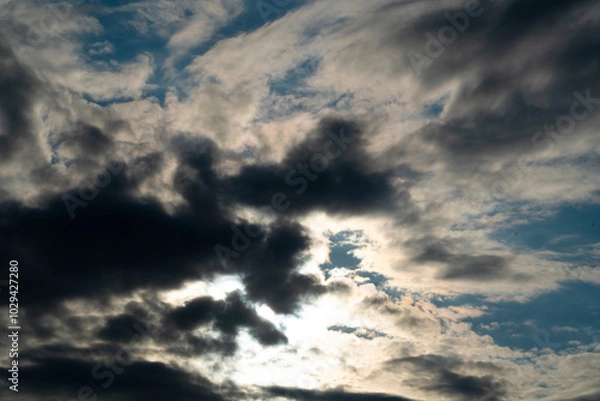 Obraz Dramatic clouds, natural background