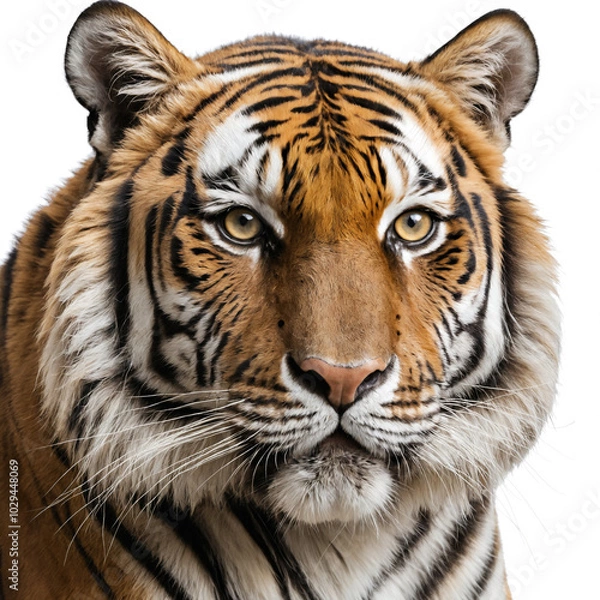 Obraz tiger head isolated