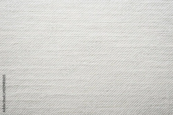 Fototapeta white rough canvas texture, blank background, extreme close-up